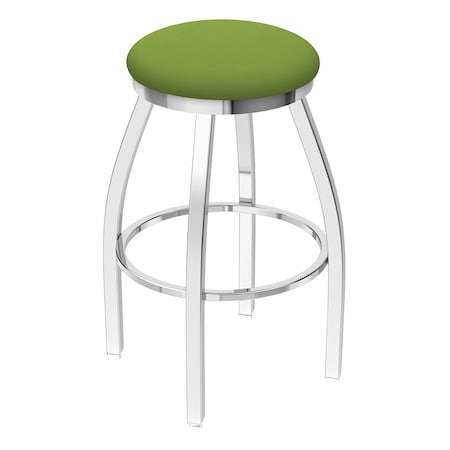 Holland Bar Stool Co 36" Swivel X-Tall Bar Stool, Chrome Finish, Canter Kiwi Green Seat 80236CH009